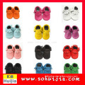Accept custom design promotional colorful tassels moccasins soft flat new style shoes for baby boy